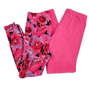 Girls Pink Legging Set Large